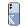 スリムプロテクションプレミアムケース with MagSafe［ オリジナル - initial two tone - K blue ］