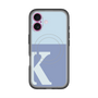 スリムプロテクションプレミアムケース with MagSafe［ オリジナル - initial two tone - K blue ］