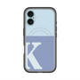 スリムプロテクションプレミアムケース with MagSafe［ オリジナル - initial two tone - K blue ］