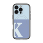 スリムプロテクションプレミアムケース with MagSafe［ オリジナル - initial two tone - K blue ］