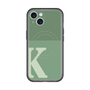 スリムプロテクションプレミアムケース with MagSafe［ オリジナル - initial two tone - K green ］