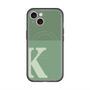 スリムプロテクションプレミアムケース with MagSafe［ オリジナル - initial two tone - K green ］