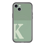 スリムプロテクションプレミアムケース with MagSafe［ オリジナル - initial two tone - K green ］