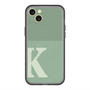 スリムプロテクションプレミアムケース with MagSafe［ オリジナル - initial two tone - K green ］