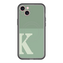 スリムプロテクションプレミアムケース with MagSafe［ オリジナル - initial two tone - K green ］