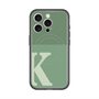 スリムプロテクションプレミアムケース with MagSafe［ オリジナル - initial two tone - K green ］