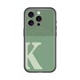 スリムプロテクションプレミアムケース with MagSafe［ オリジナル - initial two tone - K green ］