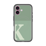 スリムプロテクションプレミアムケース with MagSafe［ オリジナル - initial two tone - K green ］