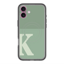 スリムプロテクションプレミアムケース with MagSafe［ オリジナル - initial two tone - K green ］