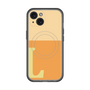 スリムプロテクションプレミアムケース with MagSafe［ オリジナル - initial two tone - L orange ］