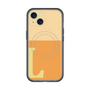 スリムプロテクションプレミアムケース with MagSafe［ オリジナル - initial two tone - L orange ］