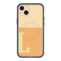 スリムプロテクションプレミアムケース with MagSafe［ オリジナル - initial two tone - L orange ］