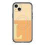 スリムプロテクションプレミアムケース with MagSafe［ オリジナル - initial two tone - L orange ］