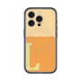 スリムプロテクションプレミアムケース with MagSafe［ オリジナル - initial two tone - L orange ］