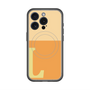 スリムプロテクションプレミアムケース with MagSafe［ オリジナル - initial two tone - L orange ］
