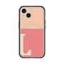 スリムプロテクションプレミアムケース with MagSafe［ オリジナル - initial two tone - L pink ］