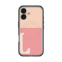 スリムプロテクションプレミアムケース with MagSafe［ オリジナル - initial two tone - L pink ］