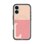 スリムプロテクションプレミアムケース with MagSafe［ オリジナル - initial two tone - L pink ］
