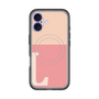 スリムプロテクションプレミアムケース with MagSafe［ オリジナル - initial two tone - L pink ］