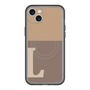 スリムプロテクションプレミアムケース with MagSafe［ オリジナル - initial two tone - L brown ］