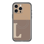 スリムプロテクションプレミアムケース with MagSafe［ オリジナル - initial two tone - L brown ］