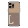 スリムプロテクションプレミアムケース with MagSafe［ オリジナル - initial two tone - L brown ］