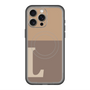 スリムプロテクションプレミアムケース with MagSafe［ オリジナル - initial two tone - L brown ］