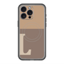 スリムプロテクションプレミアムケース with MagSafe［ オリジナル - initial two tone - L brown ］