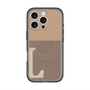 スリムプロテクションプレミアムケース with MagSafe［ オリジナル - initial two tone - L brown ］