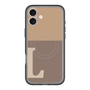 スリムプロテクションプレミアムケース with MagSafe［ オリジナル - initial two tone - L brown ］
