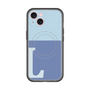 スリムプロテクションプレミアムケース with MagSafe［ オリジナル - initial two tone - L blue ］