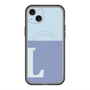 スリムプロテクションプレミアムケース with MagSafe［ オリジナル - initial two tone - L blue ］