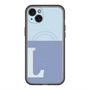 スリムプロテクションプレミアムケース with MagSafe［ オリジナル - initial two tone - L blue ］