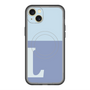 スリムプロテクションプレミアムケース with MagSafe［ オリジナル - initial two tone - L blue ］