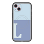 スリムプロテクションプレミアムケース with MagSafe［ オリジナル - initial two tone - L blue ］