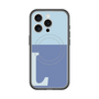 スリムプロテクションプレミアムケース with MagSafe［ オリジナル - initial two tone - L blue ］
