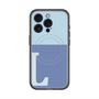 スリムプロテクションプレミアムケース with MagSafe［ オリジナル - initial two tone - L blue ］