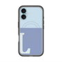 スリムプロテクションプレミアムケース with MagSafe［ オリジナル - initial two tone - L blue ］