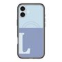 スリムプロテクションプレミアムケース with MagSafe［ オリジナル - initial two tone - L blue ］