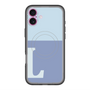 スリムプロテクションプレミアムケース with MagSafe［ オリジナル - initial two tone - L blue ］