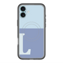 スリムプロテクションプレミアムケース with MagSafe［ オリジナル - initial two tone - L blue ］