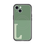 スリムプロテクションプレミアムケース with MagSafe［ オリジナル - initial two tone - L green ］