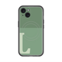 スリムプロテクションプレミアムケース with MagSafe［ オリジナル - initial two tone - L green ］