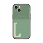 スリムプロテクションプレミアムケース with MagSafe［ オリジナル - initial two tone - L green ］