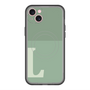 スリムプロテクションプレミアムケース with MagSafe［ オリジナル - initial two tone - L green ］