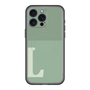 スリムプロテクションプレミアムケース with MagSafe［ オリジナル - initial two tone - L green ］