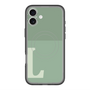 スリムプロテクションプレミアムケース with MagSafe［ オリジナル - initial two tone - L green ］