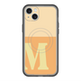 スリムプロテクションプレミアムケース with MagSafe［ オリジナル - initial two tone - M orange ］