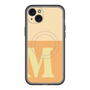 スリムプロテクションプレミアムケース with MagSafe［ オリジナル - initial two tone - M orange ］