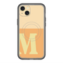 スリムプロテクションプレミアムケース with MagSafe［ オリジナル - initial two tone - M orange ］